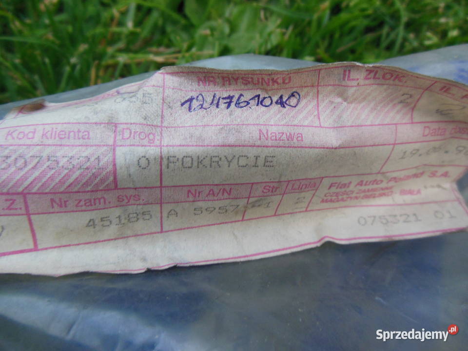 124761040 POKROWIEC SIEDZENIA FIAT CHRYSLER Fotele i kanapy Kozy sprzedam