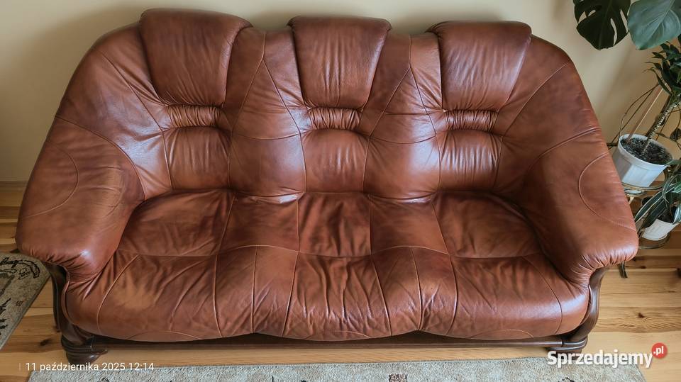Sofa i fotel skórzany Słodków Pierwszy sprzedam