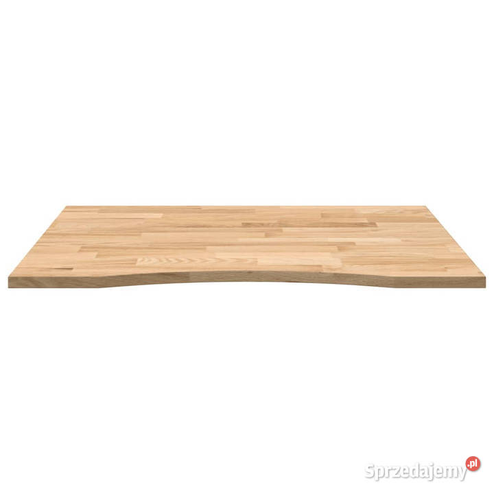 Blat biurka surowe 100x80x25 lite drewno dębowe