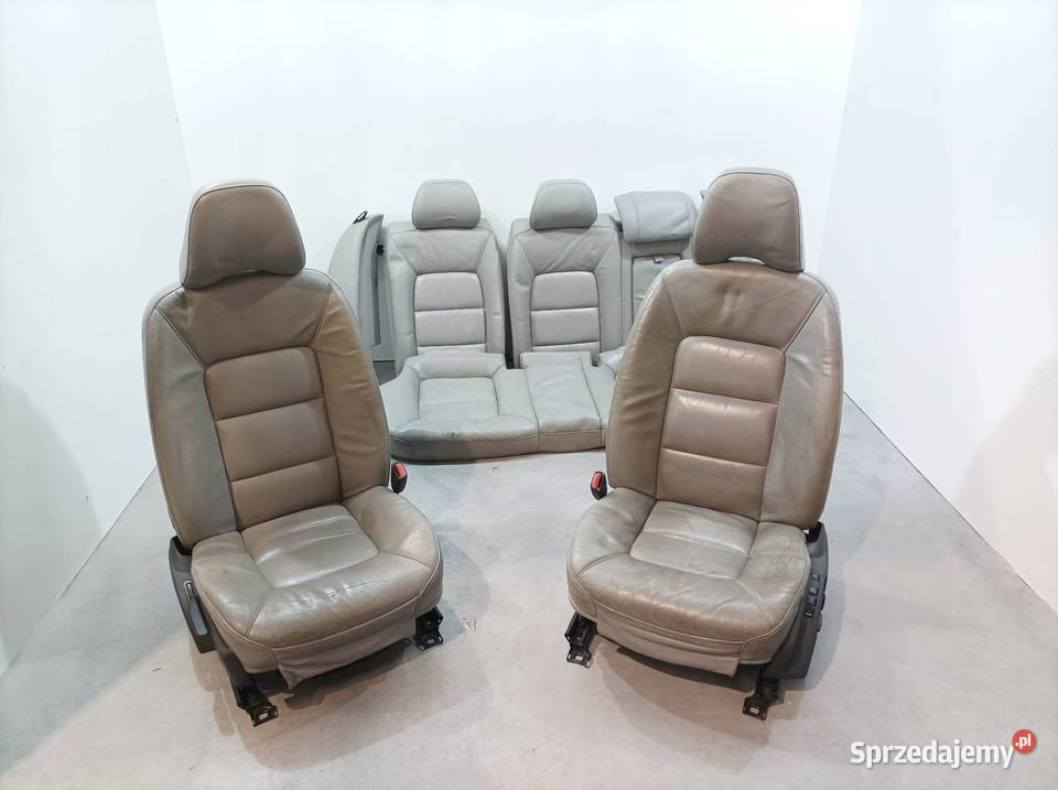FOTELE PRZÓD KANAPA SKÓRA ELEKTRYCZNY GRZANE osobowe