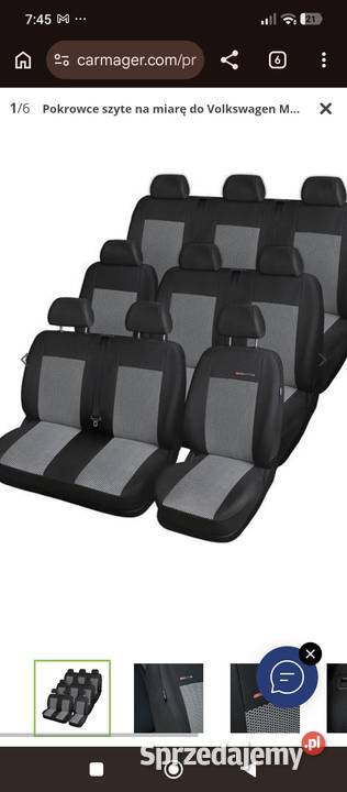 Pokrowce samochodowe VW t5 Caravele Końskie