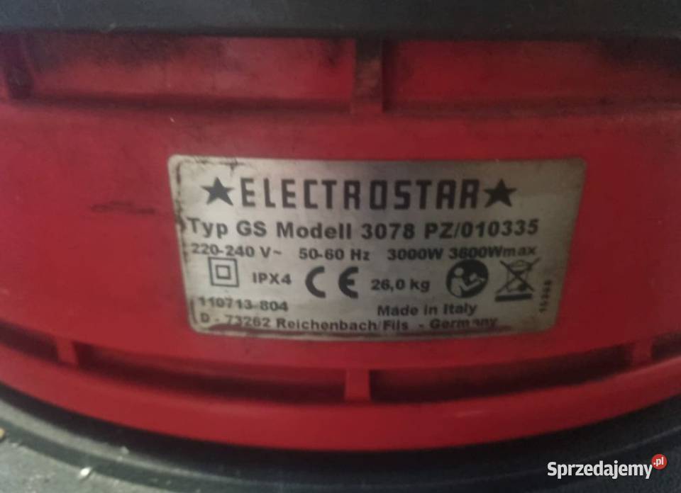 Odkurzacz przemysłowy STARMIX GS 3078 PZ 3600W Pozostałe Bolesławiec