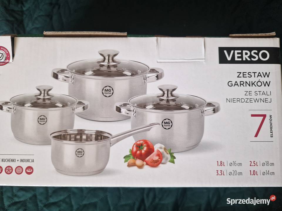 NOWY Zestaw garnków MG Home VERSO 7 elementów dolnośląskie Wrocław