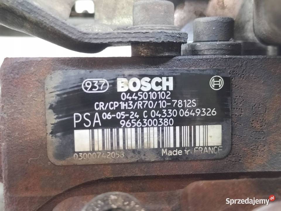 POMPA WTRYSKOWA 0445010102 9656300380 16 TDCI