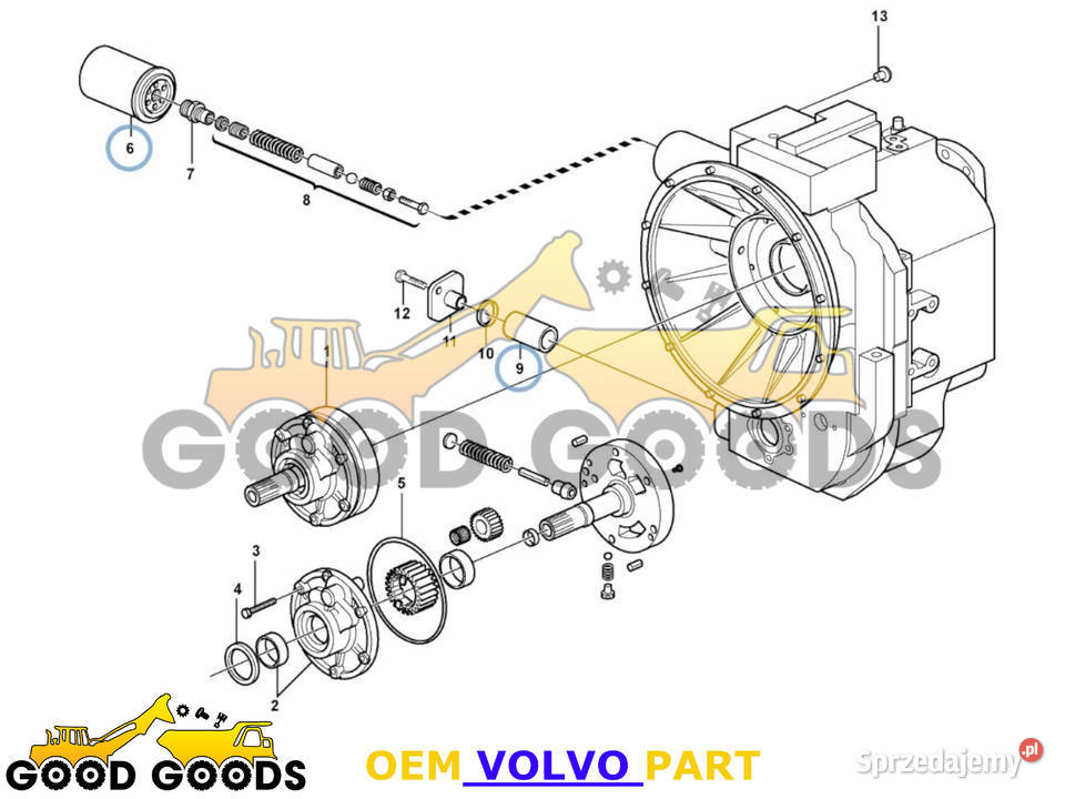 VOLVO FILTR SKRZYNI BIEGÓW 11709048 11709050 sprzedam