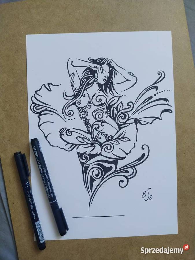 Rysunek przebudzenie cienkopis blok t A4 250 gm2 mazowieckie sprzedam