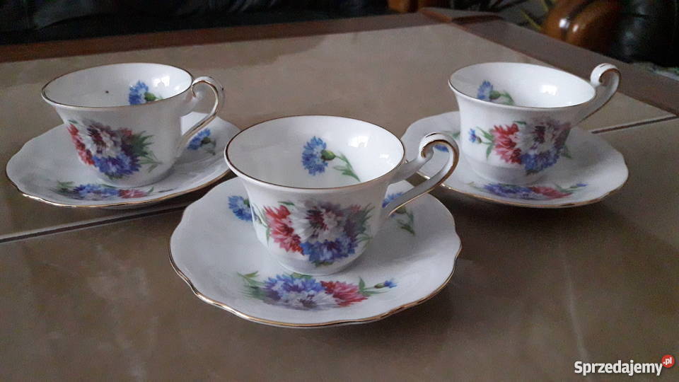 Komplet filiżanek Rheinpfalz Hartporzellan lubelskie Janów Lubelski
