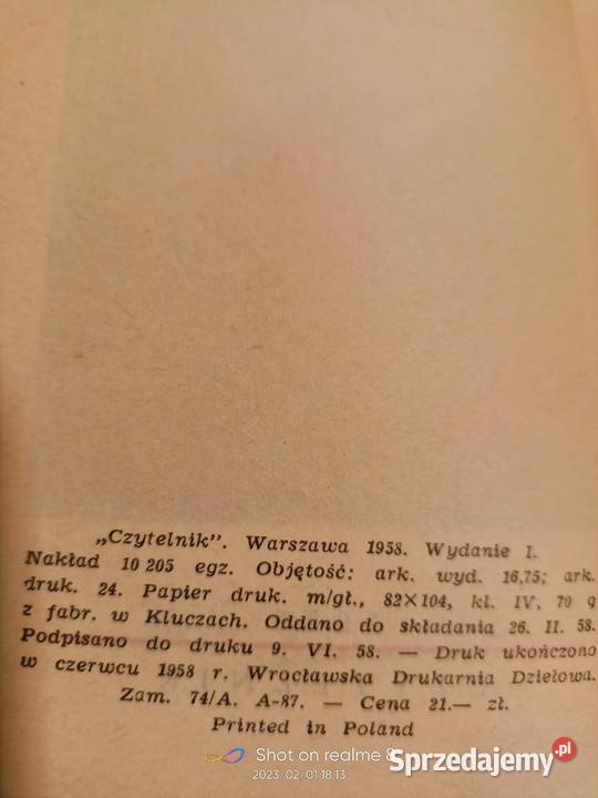 Soni kisoń Sieroszewskiego książki piękne