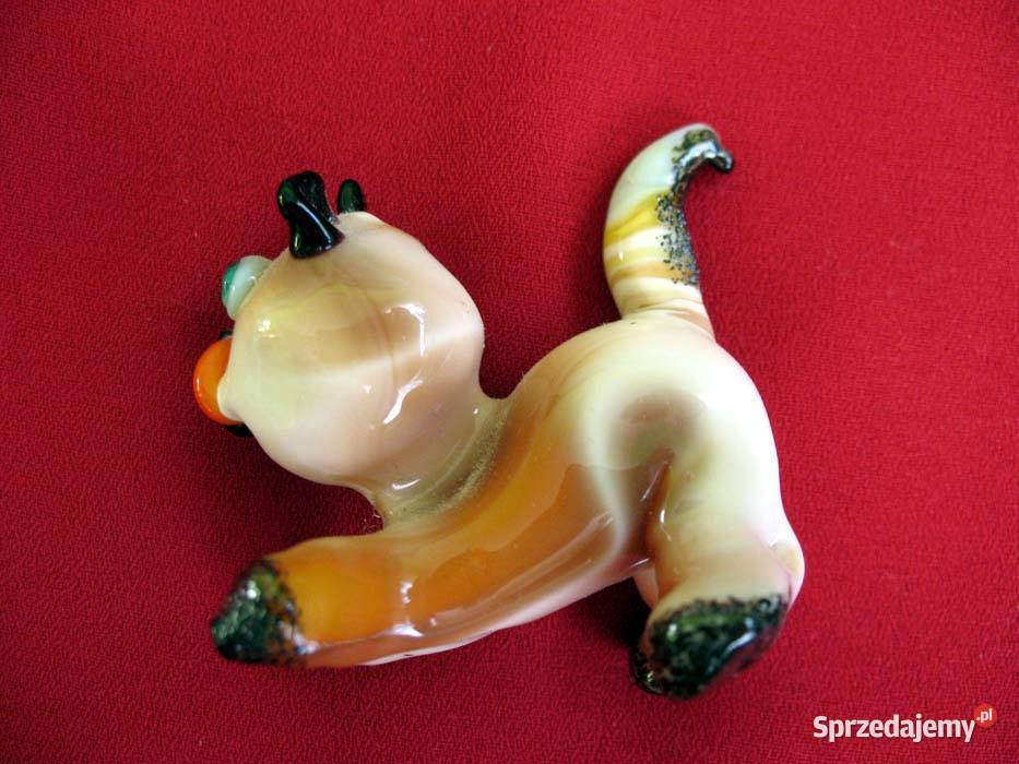 Kot pies figurka ze szkła 45 x 5 x 25 Orygina Figurki i rzeźby mazowieckie Siedlce