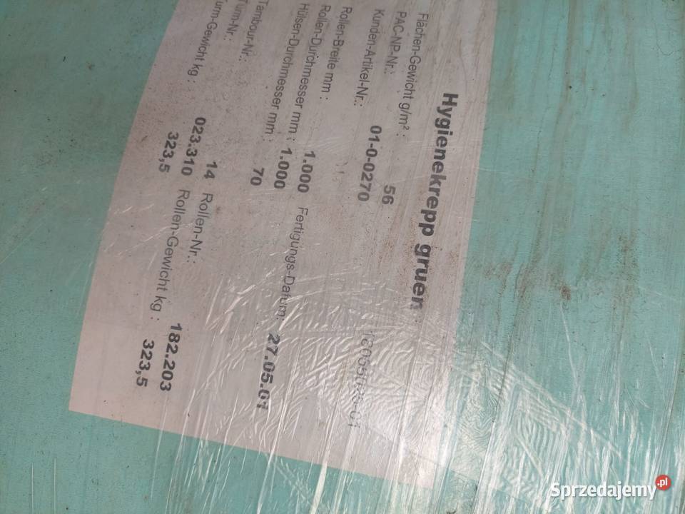 Papier Hygienakrepp Tambor Biznes i Przemysł Szczecin sprzedam