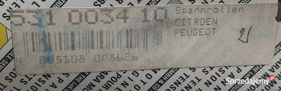 INA ROLKA NAPINACZA CITROEN POLONEZ PEUGEOT 18 D Mielęcin