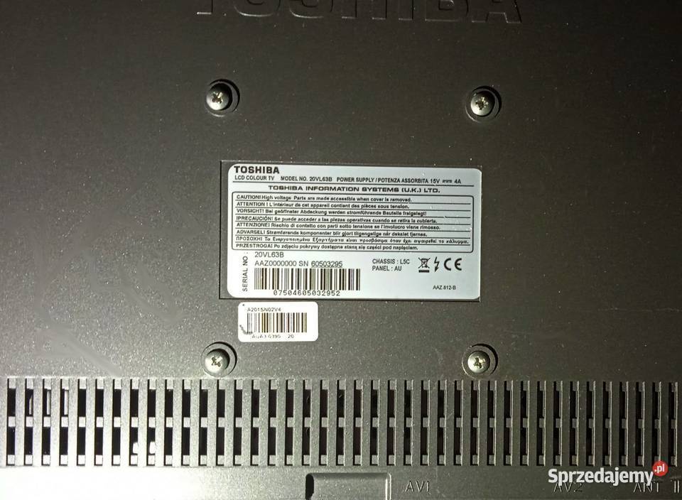 Telewizor Monitor Tv Toshiba LCDMODEL 20VL63B 20cale Telewizory Wiśniowa Góra sprzedam