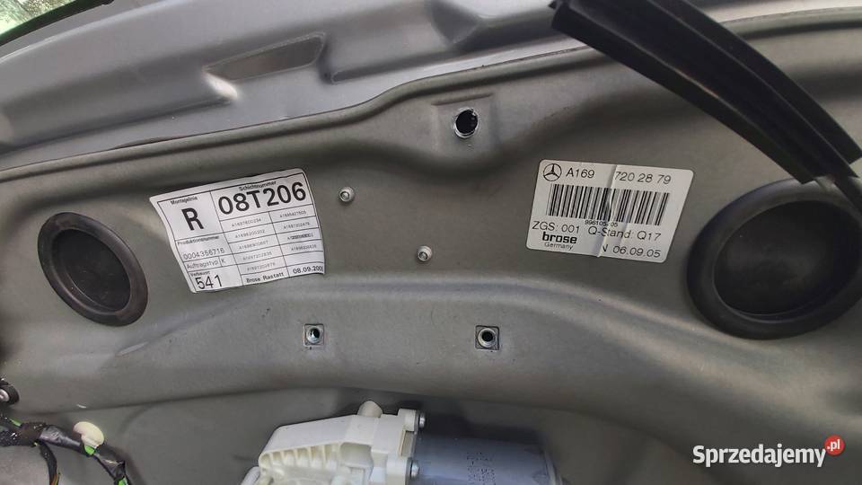 Mechanizm szyb prawy przód Mercedes w169 a klasa Motoryzacja Jarosław sprzedam