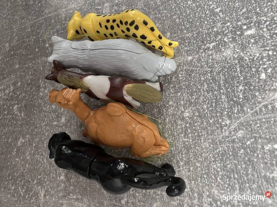Zestaw 5 figurek figur zwierząt zwierzątek Jasło sprzedam