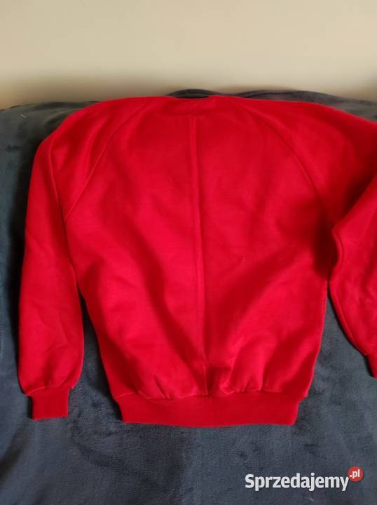 Bluza unisex czerwona L nowa z dużymi Inny materiał Białystok sprzedam