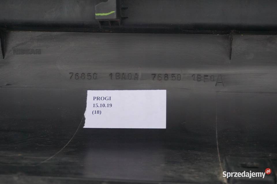 LISTWA PROGOWA PRAWA PRÓG INFINITI EX35 Karoseria wielkopolskie Nowy Tomyśl