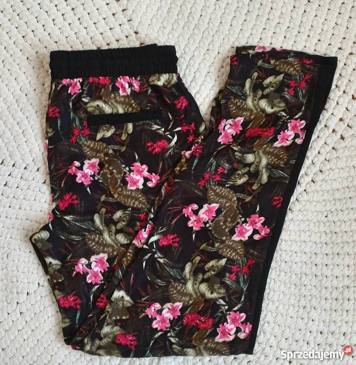 Nowe spodnie haremki Cropp L 40 wzór kwiaty