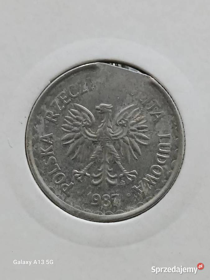 1 Złoty 1987 r Destruktkońcówka blachyrzadkość Konin sprzedam