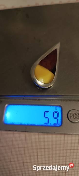 Broszka Bursztyn Vintage Białystok sprzedam