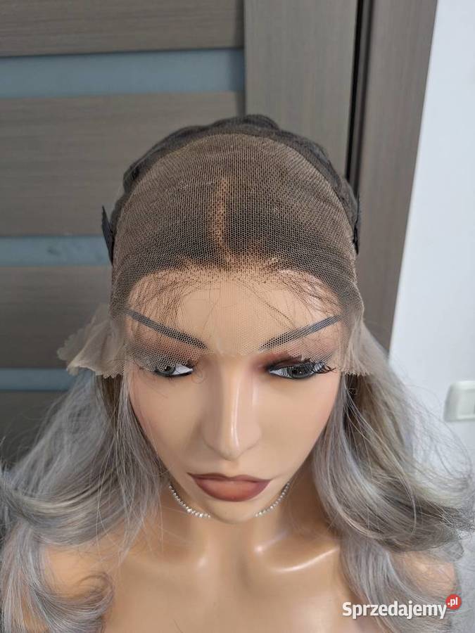 Peruka z koronką w platynowym blond ombre Nakrycia głowy Malbork