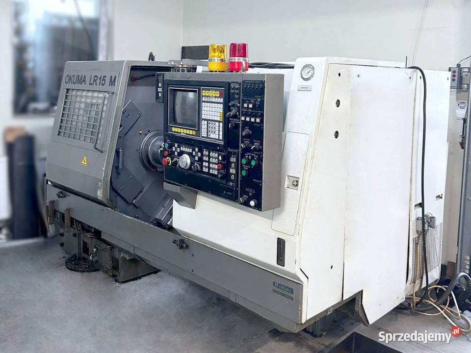 Tokarka CNC OKUMA LR 15 napędzane narzędzia Produkcja Zabór