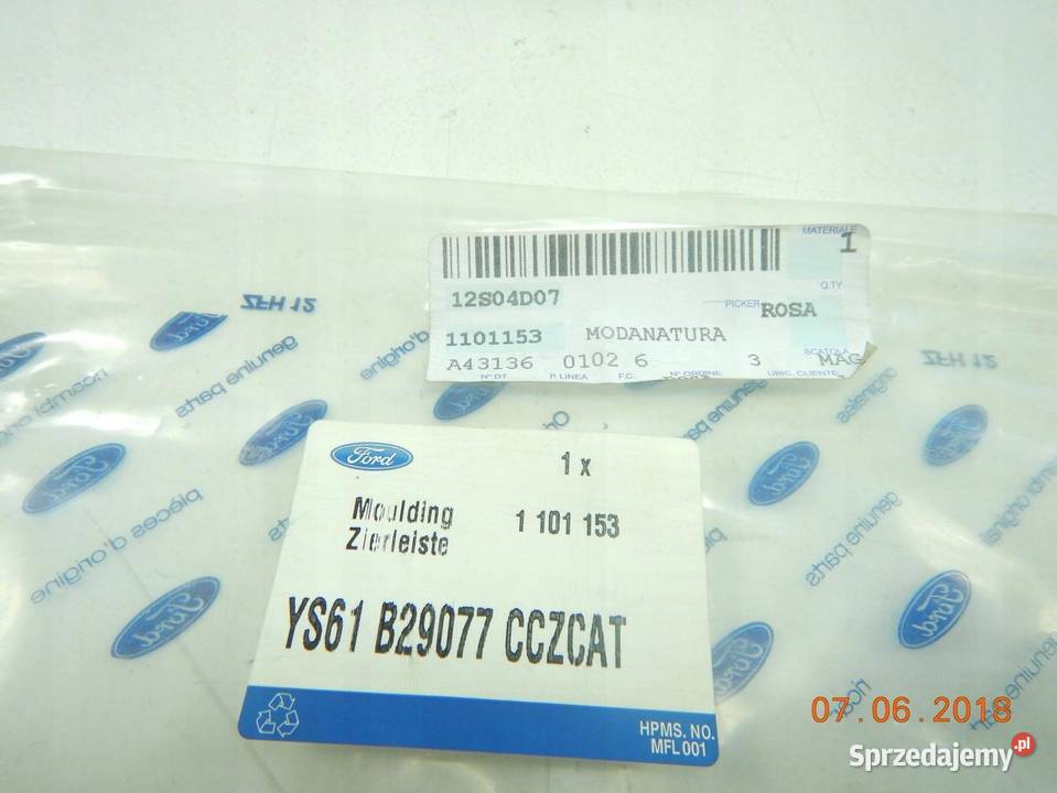 LISTWA ZEWNETRZNA FORD FIESTA MK5 1101153 Motoryzacja lubelskie sprzedam