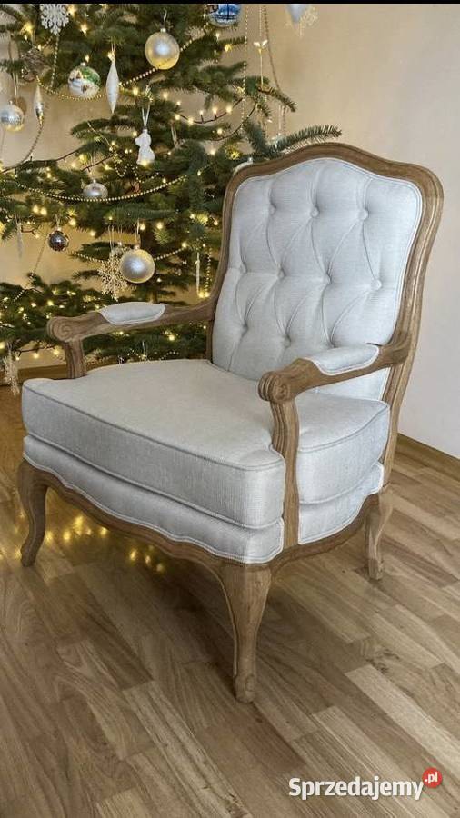 Fotel ludwikowski dębowy Wilczyn