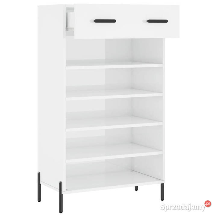 Szafka na buty wysoki połysk biała 60x35x105 Warszawa