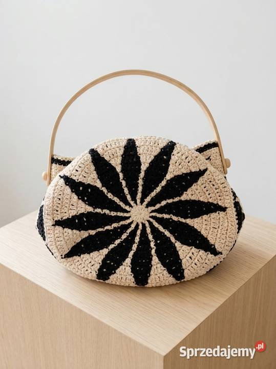 Torebka shopperka crochet ręcznie robiona łódzkie Piotrków Trybunalski