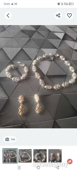 Naszyjnik komplet kolczyki branzoletka Bolesławiec sprzedam