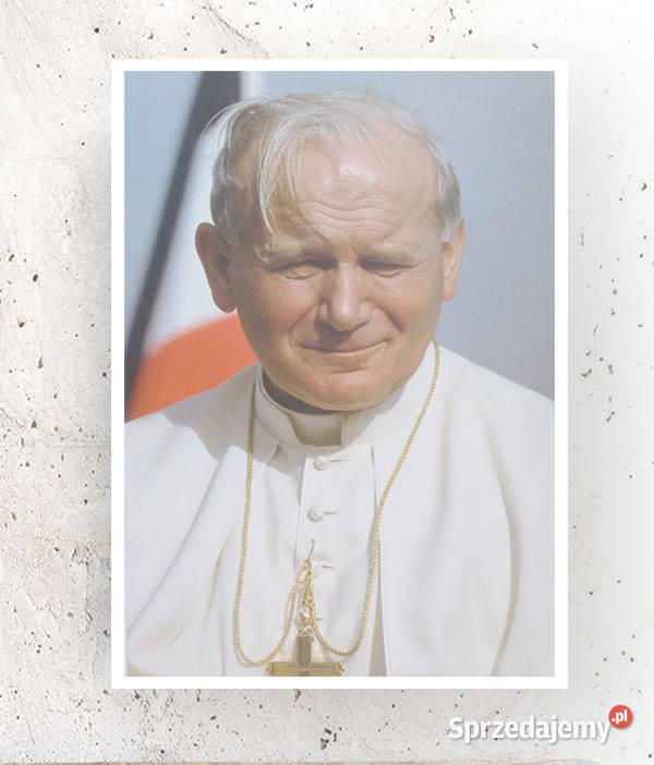 retro plakat z Karolem Wojtyłą Jan Paweł II podlaskie Białystok sprzedam