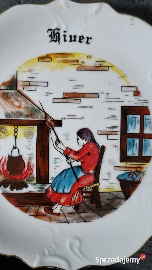 Talerz Dekoracyjny Ozdobny Zima Wola Podłężna