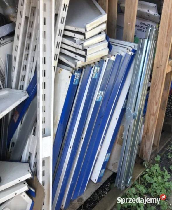 Regał sklepowymagazynowy biały dodatkowe Łódź