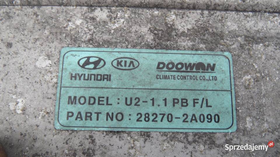 HYUNDAI I20 I LIFT 13r intercooler 282702A090 Motoryzacja sprzedam