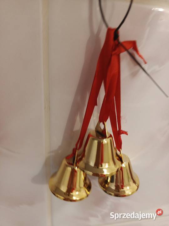 Ozdoba choinkowa złote dzwoneczki Łódź