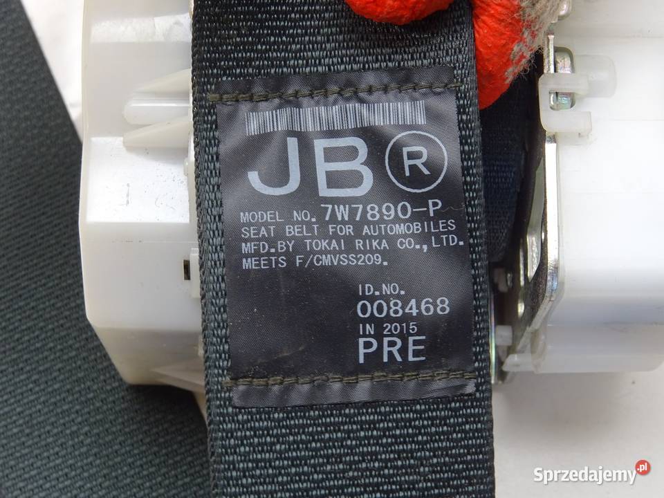 PAS BEZPIECZEŃSTWA PRZÓD PRAWY LEXUS RC PRAWA