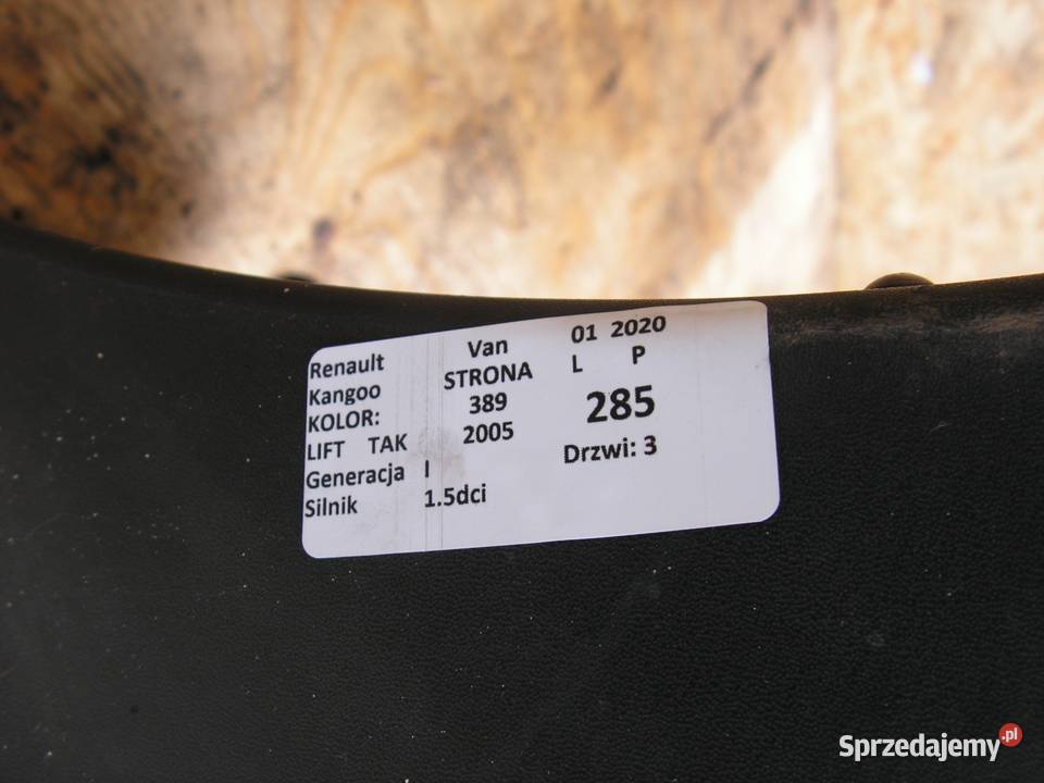 ZDERZAK TYŁ 389 RENAULT KANGOO I FL sprzedam