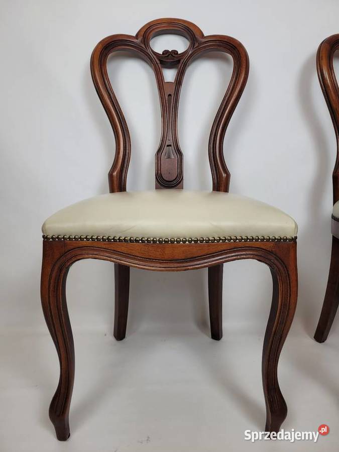 4 Krzesła w stylu Anne Queen Krzesła