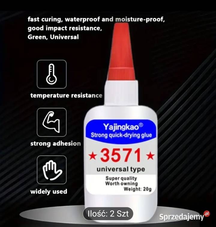 Klej szybkoschnący mocny Pozostałe