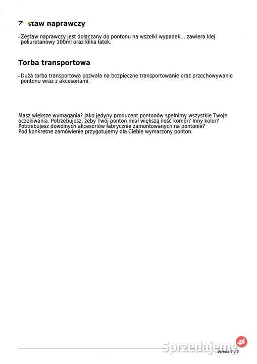 Nowy ponton motorowy NawiPoland MP300 BIG Pozostałe Mielec