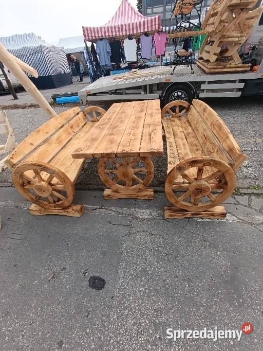 Komplet na kołach opalany Skórcz