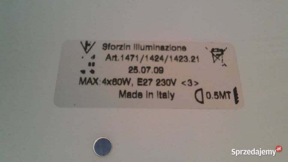 Lampa plafon Sforzin Illuminazione Żodyń