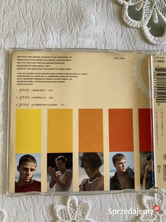 Płyta CD Maxi Single Take That Pray Lata 90 Płyty i kasety Czerwionka-Leszczyny sprzedam