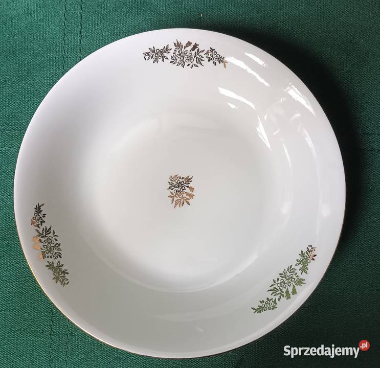 Porcelana Wałbrzych talerz głęboki PRL Zbylitowska Góra