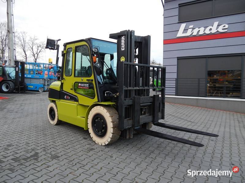 Gazowy wózek widłowy Clark C50SL Triplex 338 mth Mogilany