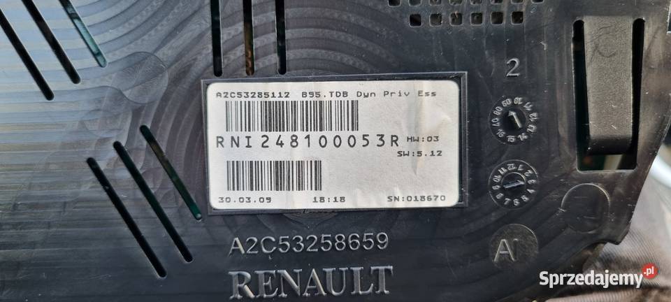 Renault Megane 3 III zegary licznik benzyna Łask