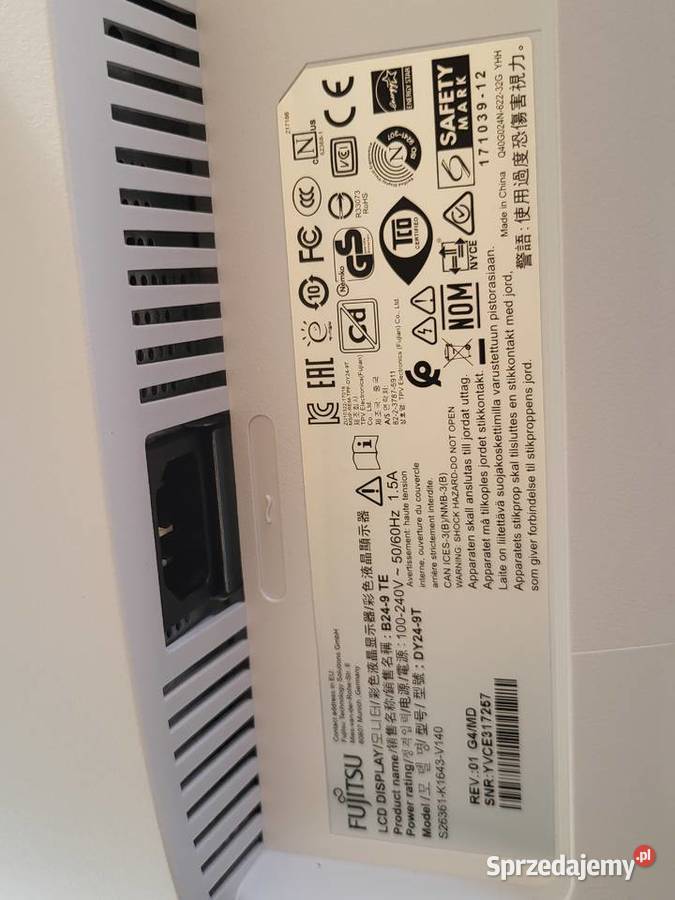 Monitor Fujitsu B249 TE 238 IPS Full HD HDMI Fujitsu Stary Kisielin