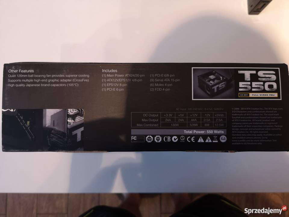 Zasilacz XFX TS 550W Zegrze