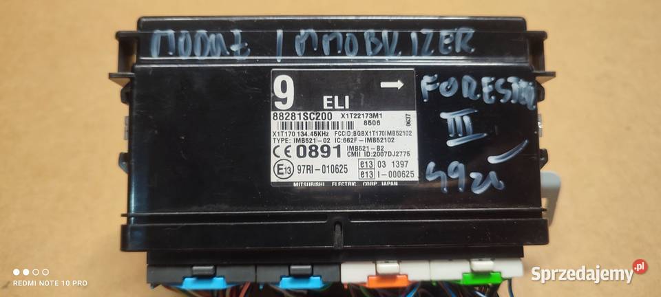 Moduł immobilizer Forester 3 97RI010625 osobowe Kluczbork