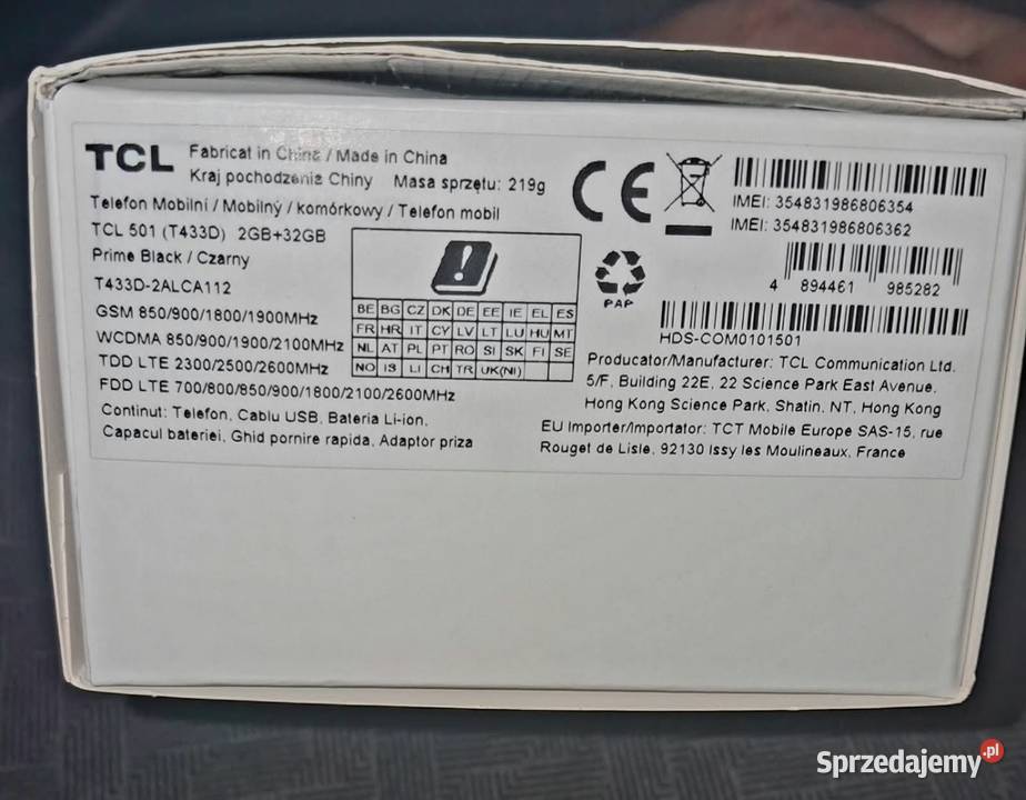Sprzedam nowy telefon komórkowy TCL501 Stargard